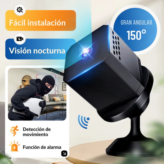 Mini Cámara con Visión Gran Angular y detección de movimiento®