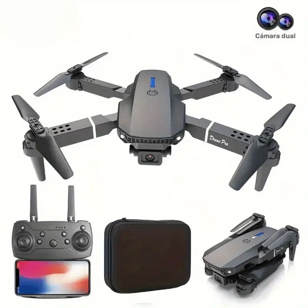 E88 PRO Dron con cámara HD doble y retorno automático de un toque