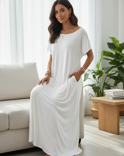 Vestido Holgado de Hombros Caídos Para Mujer®
