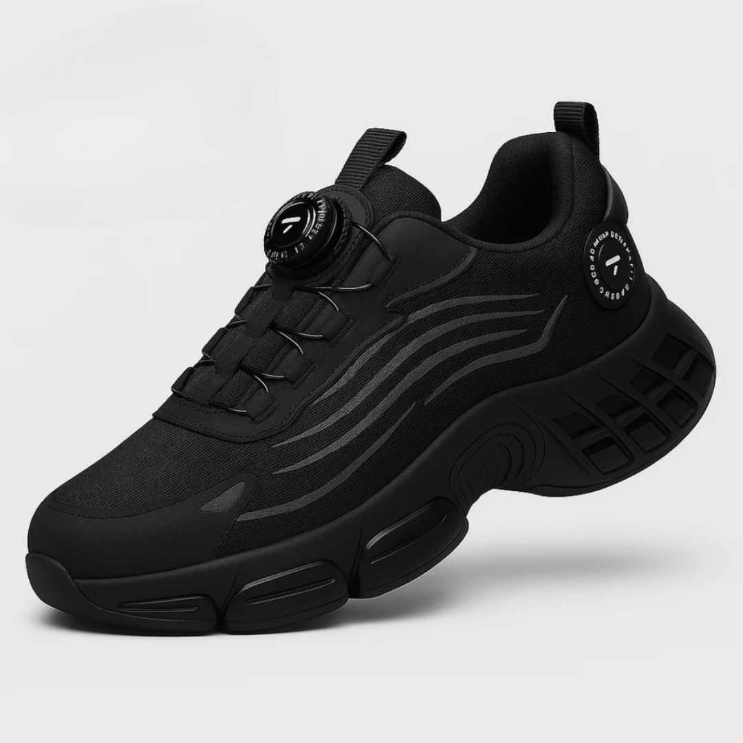 Zapatos cómodos con punta de acero y ajuste seguro para hombre