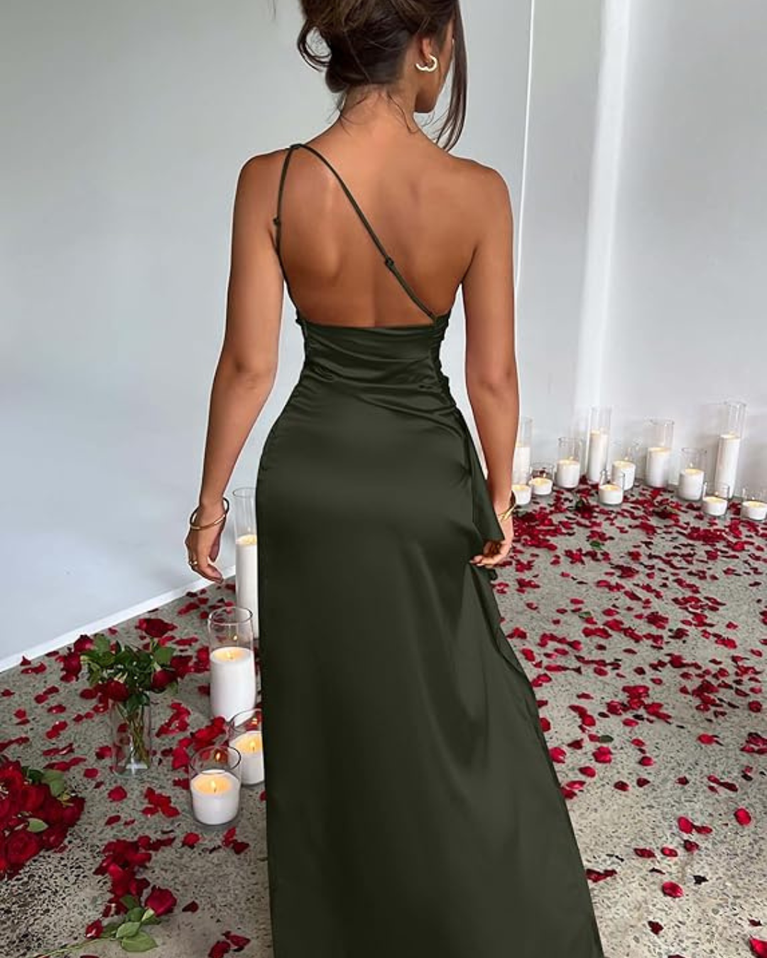 Vestido con Abertura Lateral Para Mujer®