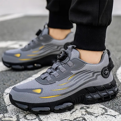 Zapatos cómodos con punta de acero y ajuste seguro para hombre
