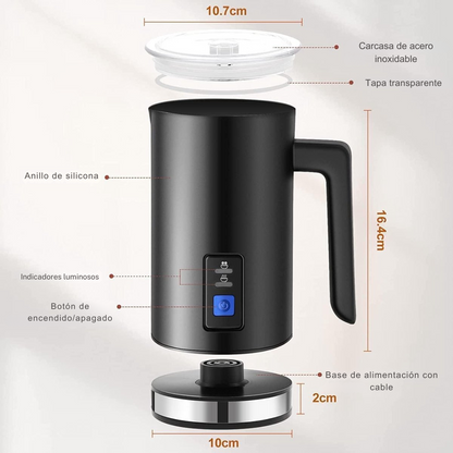 Espumador de Leche Eléctrico Crea Café de Calidad de Cafetería en Casa®