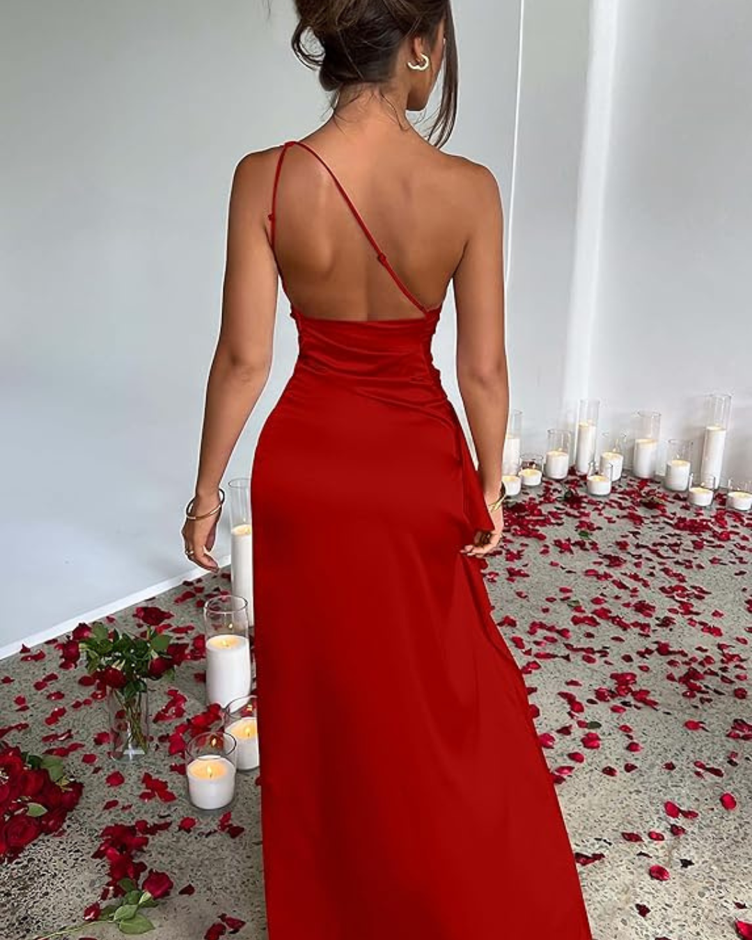 Vestido con Abertura Lateral Para Mujer®