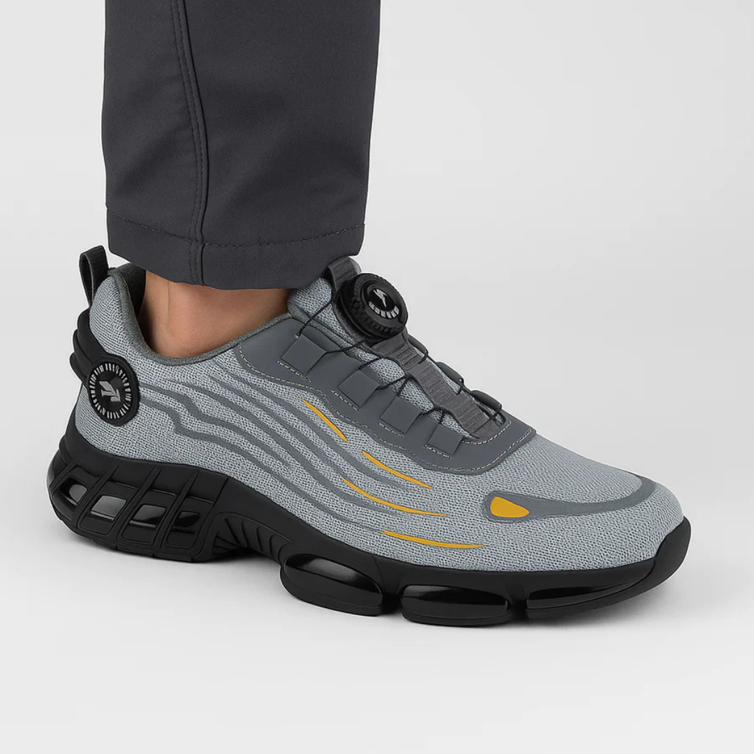 Zapatos cómodos con punta de acero y ajuste seguro para hombre