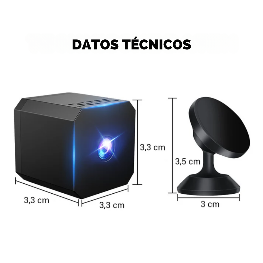Mini Cámara con Visión Gran Angular y detección de movimiento®